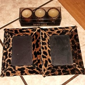 ☆ Price Drop ☆  Picture Frames, throw pillow and Candle Bundle